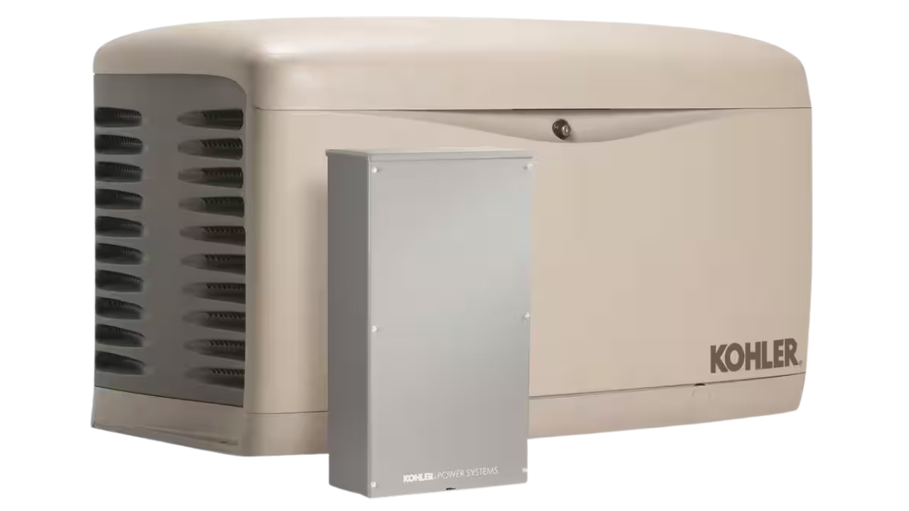 Kohler standby generator with automatic transfer switch installed by Turner Electrical Contractors